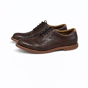 Sebago Mens Thayer Oxfords Shoes Oiled Brown Lace Up Low Top Leather Size 10.5